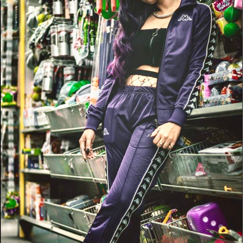 Kappa purple tracksuit